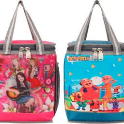 Motu Patlu Combo (Pack of 2 ) Lunch Bag For Kids Picnic/School/Office Waterproof Lunch Bag-image-87