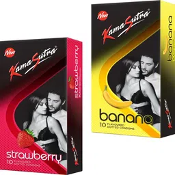 kamasutra BANANA_STRAWBERRY Flavour Condom Condom image 1