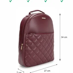 Fastrack Women Textured Ergonomic Shoulder Strap Backpack image 3