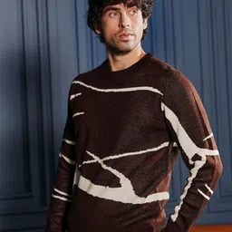 Campus Sutra Men Printed Pullover image 5