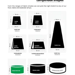 FREEDOM TREE Arka Yellow & White Printed Cylinder Shaped Floor Lamp image 2