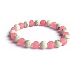 VIBESLE Unisex Multi-Coloured with Rose and White Artificial Beads Handcrafted Bracelet-picture-44