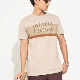 7 Alt by Pantaloons Men Typography Printed Slim Fit T-shirt-picture-26