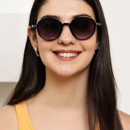 Garry Gobbs Unisex Black Lens & Black Round Sunglasses with image 2