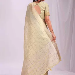 HERE&NOW Woven Design Organza Saree image 5