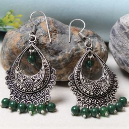FASHION EMPIRE Oxidised Chandbalis Earrings-picture-13