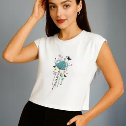FBAR Women Graphic Printed Round Neck Cotton T-shirt-image-16