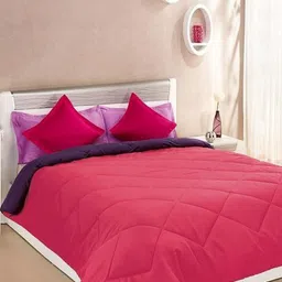 Comfowell Purple & Pink Heavy Winter 210 GSM Double Bed Comforter-picture-20