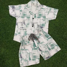 XBOYZ Boys Printed Pure Cotton Short Sleeves Clothing Set image 2