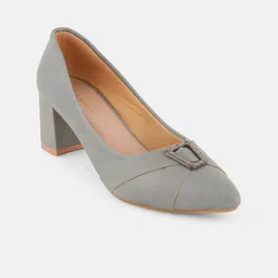 Mast & Harbour Women Pointed Toe Block Pumps image 2