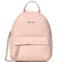 PELLE LUXUR Women Textured Small Backpack-image-47