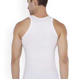 Euro Pack Of 6 Cotton undershirt Vests Euro-Micra-White-RN-6 image 3