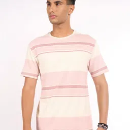 7 Alt by Pantaloons Colourblocked Round Neck Relaxed Fit Pure Cotton T-shirt-picture-34