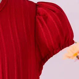 Sangria Girls Round Neck Fit & Flare Knee Length Dresses image 2