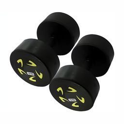 HackerX 2 Pieces Round Rubber Fixed Weight Dumbbells - 10 kg Each-picture-16