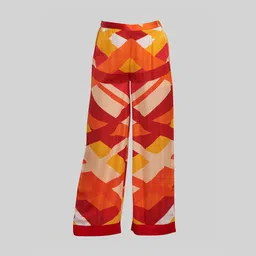 Gulabo by Abu Sandeep Women Striped Relaxed Straight Leg Mid-Rise Parallel Trousers image 3