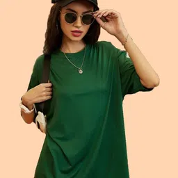 Christy World Typographic Printed Round Neck Relaxed Fit T-shirt image 3