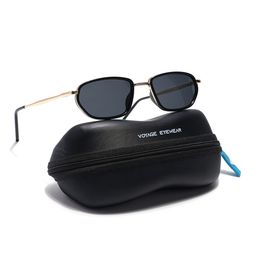 Voyage Unisex Rectangle Sunglasses with Polarised and UV Protected Lens-picture-5
