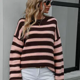 Oh Rare Women Striped Pullover image 5