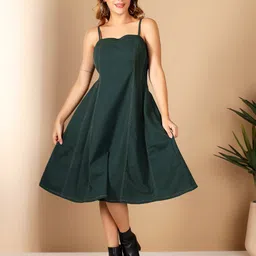 GLITO X Denim Fit & Flare Dress-picture-21