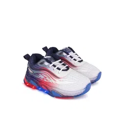 PENNEN Boys Red Mesh Printed Loafers image 4