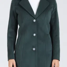 YOUNG CLUB CLASSIC Self Design Notched Lapel Overcoat image 4