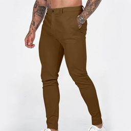 StyleCast x Revolte Men Cotton Slim Fit Easy Wash Pleated Regular Trousers-picture-23