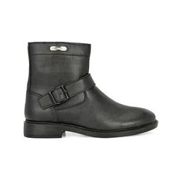 AfroJack Women Round Toe Block Heel Boots image 3