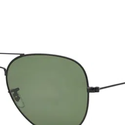 TAMZY Unisex Black Lens & Black Oval Sunglasses with image 5