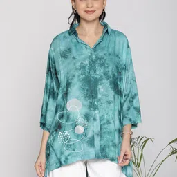 LetsDressUp Women Tie and Dye Shirt Style Longline Top-picture-14