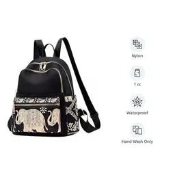 CLASSIC SMUGGLER Women Graphic Backpack with Compression Straps image 4