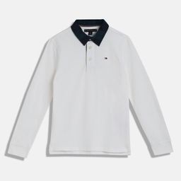 Tommy Hilfiger Boys Solid Polo Collar Cotton T-shirt-picture-10