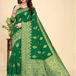 Kevami Fashion Ethnic Motifs Silk Blend Kanjeevaram Saree-picture-26