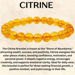 senroar Original Yellow Citrine Bracelets | Certified Of Authenticity image 4