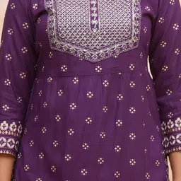 KBZ Women Floral Embroidered Regular Kurta with Palazzos & Dupatta image 5