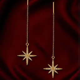 ishtaara Gold Plated Stainless Steel Korean Earrings For Women And Girls image 3