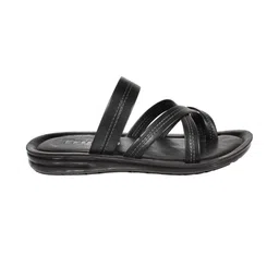 Trump Men Black PU Thong Flip-Flops image 3