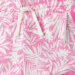 GAP Girls Leaf Print Mid-Rise Dolphin Shorts image 2