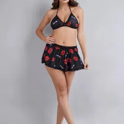 GuSo Shopee Women Black Nylon Baby Dolls-picture-25