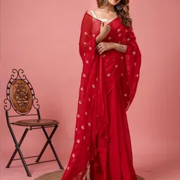 Ruuprekha Floral Printed Pure Cotton Saree-picture-21