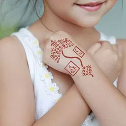 VOORKOMS Mehndi Stencil Sticker Designs With Detailed Floral & Leaf image 5