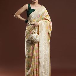 Mitera Ethnic Motifs Zari Woven Chanderi Saree-picture-41
