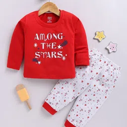 Toonyport Infant Boys Typographic Printed Round Neck Sweatshirt With Jogger-image-32