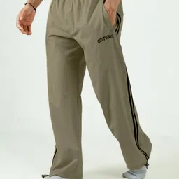 coitonic Men Solid Brown Track Pants-picture-15