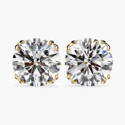 VALANOVA Hallmarked 18Kt Gold Diamond Studded Earrings - 1.55 g-picture-34