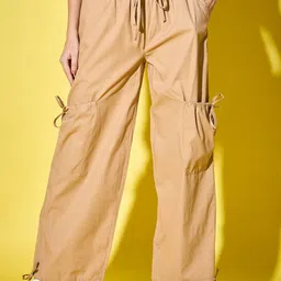 DIMPY GARMENTS Women Relaxed High-Rise Cargos Trousers-picture-19