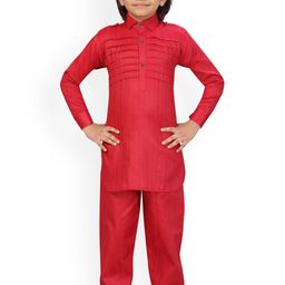 BAESD Boys Yoke Design Regular Pure Cotton Kurta with Patiala-picture-27