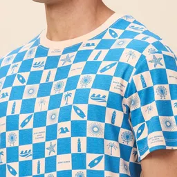 Being Human Men Geometric Printed Round Neck Cotton Relaxed Fit T-shirt image 4