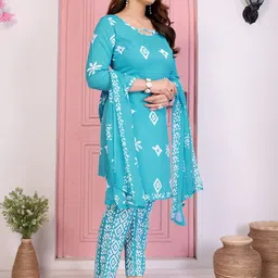 Moda Rapido Floral Printed Unstitched Dress Material image 3