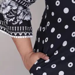 SHRIZA Ethnic Motifs Printed Pure Cotton Kurta With Trousers & Dupatta image 2